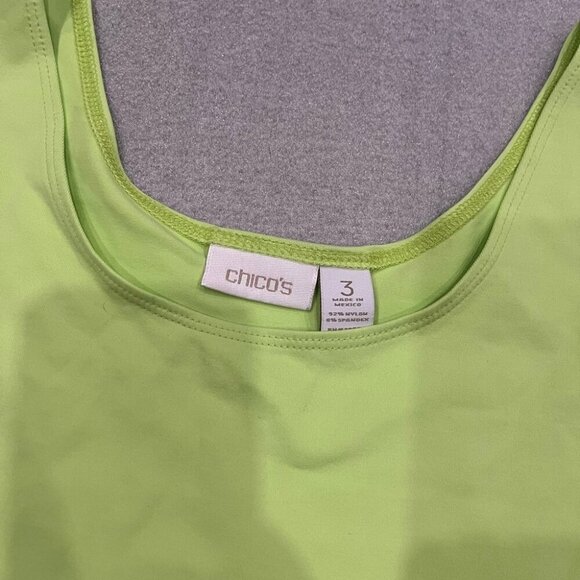 [3]Chico’s Light Green Women's Tank Top - Picture 2 of 5
